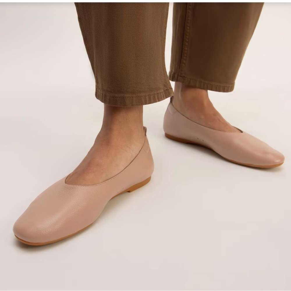 Everlane Tan Italian Leather The Day Glove Flat in Size 10.5